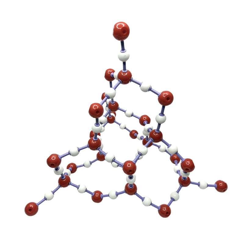 Sprzęt do eksperymentów w nauczaniu chemii Model struktury kryształu krzemionki do nauczania nauczycieli