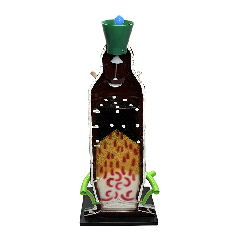 Model nauczania chemii Modele demonstracyjne w klasie Model wielkiego pieca do produkcji żelaza