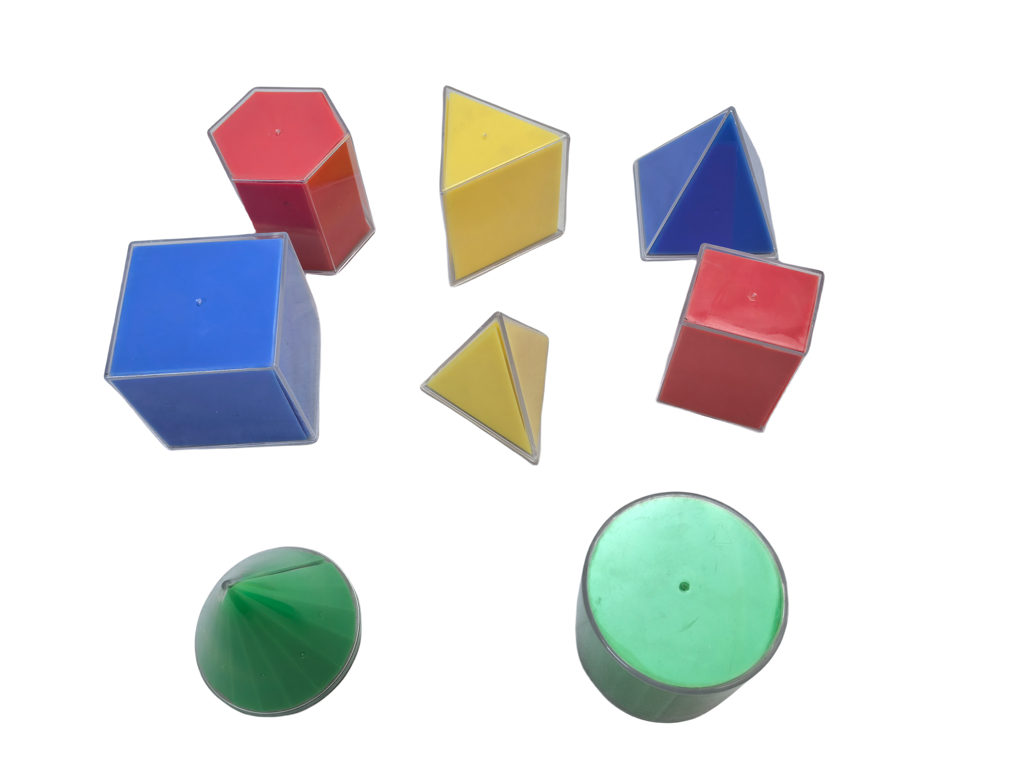8-częściowy zestaw Trójwymiarowa geometria Model rozkładany Szkoła podstawowa Pomoce dydaktyczne do matematyki