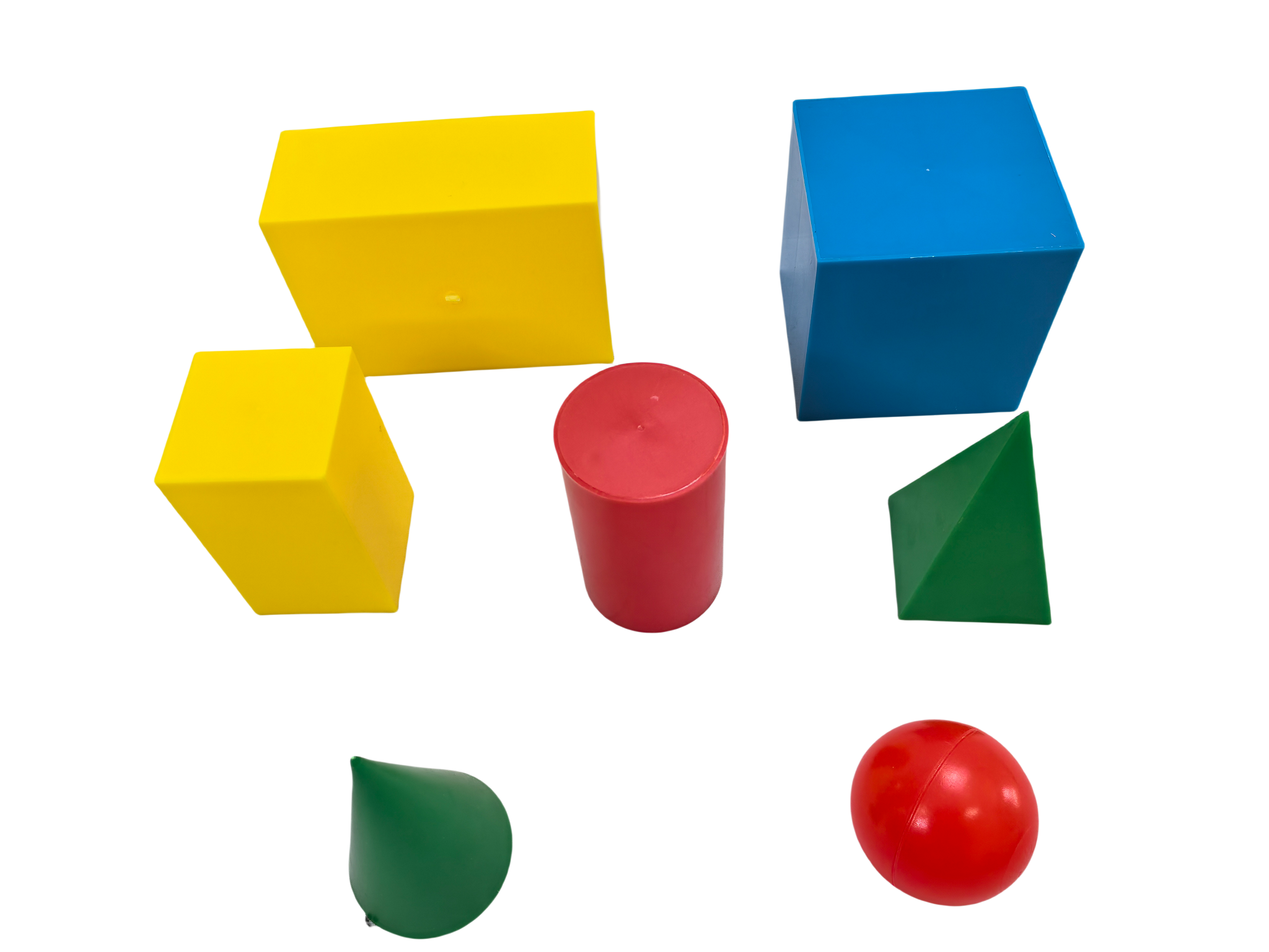 7-częściowy zestaw plastikowych modeli geometrii, bloki brył geometrycznych, zestaw kształtów geometrycznych